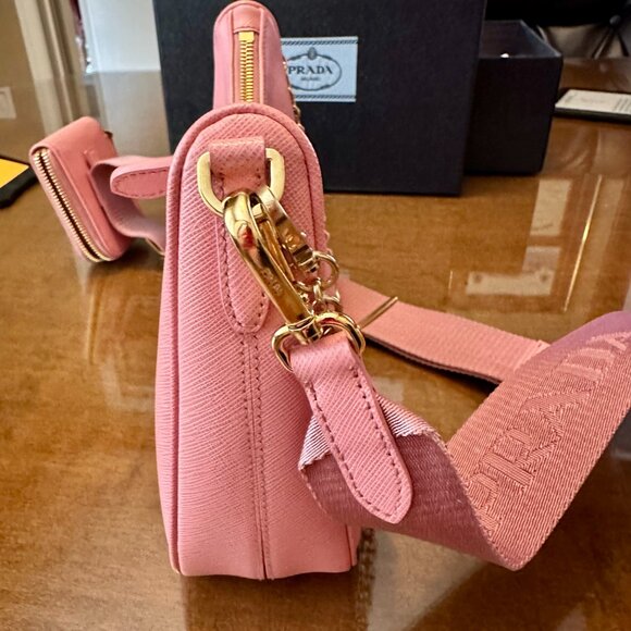 Prada Re-Edition 2005 Saffiano Leather Bag, Petal Pink - Picture 2 of 9